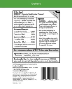 Succeed Digestive Conditioning Granules -Equi Gear Shop granules label 71996.1650562452