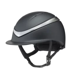 Charles Owen Halo MIPS Helmet -Equi Gear Shop halo mips matte helmet black platinum front charles owen 96622.1661298865