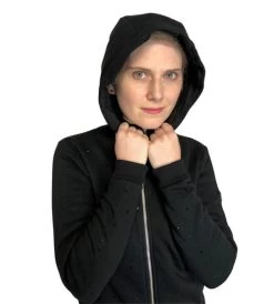 Equiline GlareG Rhinestone Hoodie -Equi Gear Shop hoodie black hood mindy equiline 41483.1667609044