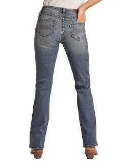 Rock & Roll Hooey Mid Rise Jean -Equi Gear Shop hooey jeans mid rise vintage back HYWD4MR16B rr denim 09790.1678312734