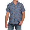 Men's Cinch Horse Print Camp Shirt