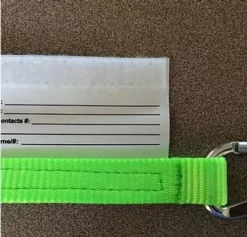 I.C.E. Ultralite Emergency ID Tag -Equi Gear Shop ice ultralite tag info card 97539.1556909042