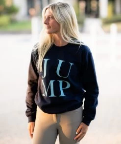 TKEQ JUMP Sweatshirt -Equi Gear Shop jump sweatshirt classic navy TKEQ 97141.1688590536