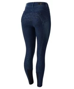 Horze Kaia Crystal Denim Full Seat Breeches -Equi Gear Shop kaia denim FS crystals back 36684 DNB horze 64311.1652823873