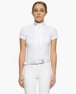 Girls Cavalleria Toscana Pleated Competition Shirt Short Sleeve 5 Girls Cavalleria Toscana Pleated Competition Shirt Short Sleeve -Equi Gear Shop kid pleated compet ss white front CAA033 JE022 0001 cavalleria toscana 65875.1670881162