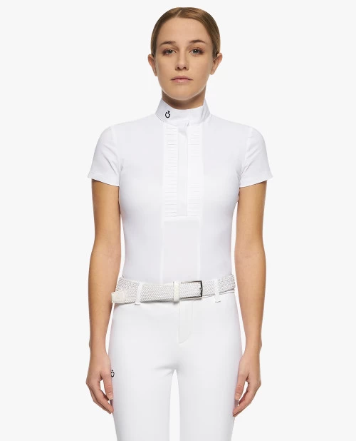 Girls Cavalleria Toscana Pleated Competition Shirt Short Sleeve 3 Girls Cavalleria Toscana Pleated Competition Shirt Short Sleeve - Image 3