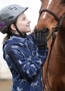 Kids Kerrits Horse Sense Fleece Hoodie -Equi Gear Shop kids horse sense hoodie adm.hors rider 60277 PRINT kerrits 44073.1663437873