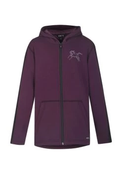 Kids Kerrits Horse Sense Fleece Hoodie -Equi Gear Shop kids horse sense hoodie raisin front 60277 solid kerrits 11152.1663437888