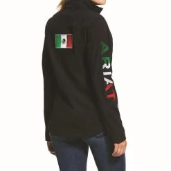 Kids Ariat Team Softshell Mexico Jacket -Equi Gear Shop kids mexico softshell jacket back 10036550 ariat 76086.1689201726