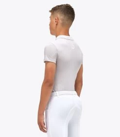 Kids Cavalleria Toscana Raceway Training Polo -Equi Gear Shop kids raceway training ss grey back POO081 CO046 8000 CT 12666.1659801713