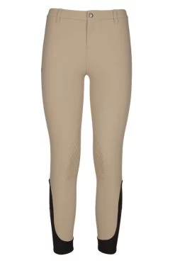Girls Cavalleria Toscana Super Grip Tech Breeches -Equi Gear Shop kids super grip tech breech showtan front PBOA02 JE010 1003 cavalleria 57199.1578076737