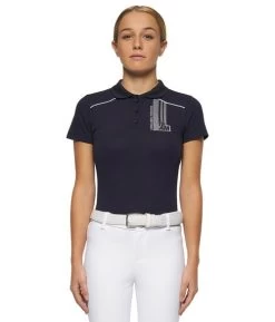 Kids Cavalleria Toscana Team Raceway Polo 12 Kids Cavalleria Toscana Team Raceway Polo -Equi Gear Shop kids team raceway polo navy front POA081 CT 44480.1660262544