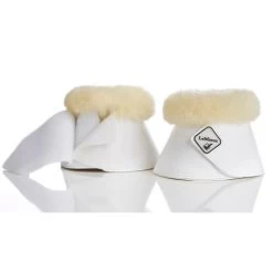 LeMieux Lambswool Overreach Boots -Equi Gear Shop lambswool bell boot white closure 9736 lemieux 43487.1638397556