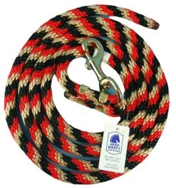 Nylon Lead Rope - Multi-Color -Equi Gear Shop lead rope red black tan 05554.1597953951