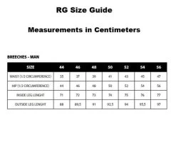 Men's RG Breeches Knee Grip -Equi Gear Shop men breech size guide rg 38311.1669872398