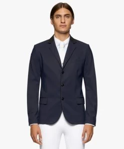 Men's Cavalleria Toscana GP Perforated Jacket 7 Men's Cavalleria Toscana GP Perforated Jacket -Equi Gear Shop men gp perforated jacket smoky blue front GGU024 JF115 7E00 CT 26678.1659810482