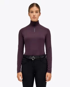 Cavalleria Toscana Mini Flock CT 1/4 Zip Top