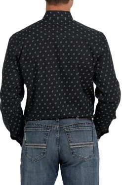 Cinch Modern Fit Print Shirt Long Sleeve 9 Cinch Modern Fit Print Shirt Long Sleeve -Equi Gear Shop moder fit print ls navy back MTW1347045 miller 95562.1652992348