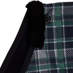 Horze Nevada Fleece Lined Turnout Sheet -Equi Gear Shop nevada fleece lined turn dark navy storm green neck detail 24594 VDB STGR horze 97615.1655238767