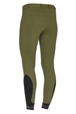 Cavalleria Toscana New Grip Logo Tape Breeches -Equi Gear Shop new grip logo tape breech olive back PAD133 PA010 cavalleria 37896.1625604005