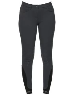 Cavalleria Toscana New Grip Logo Tape Breeches -Equi Gear Shop new grip logo tape dark grey front PAD133 PA010 8989 CT 79350.1625603987