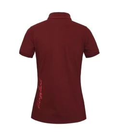 Kingsland KL Olena Piqué Polo 10 Kingsland KL Olena Piqué Polo -Equi Gear Shop olena polo ss burgundy back 2210202317 6030 kingsland 92391.1688781966