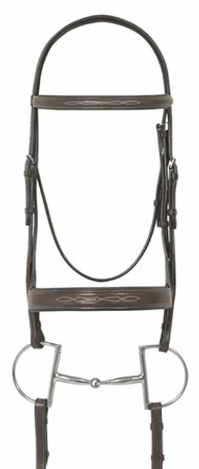 Ovation Fancy Stitch Wide Padded Bridle 2 Ovation Fancy Stitch Wide Padded Bridle - Image 2