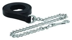 Perri's Leather Lead With Chrome Chain