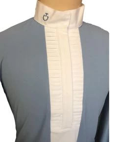 Girls Cavalleria Toscana Pleated Competition Shirt 7 Girls Cavalleria Toscana Pleated Competition Shirt -Equi Gear Shop pleated competition LS blue bib CAA032 JEO22 7C00 CT 64996.1670705197