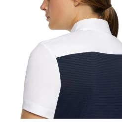 Cavalleria Toscana Seersucker Poplin Bib Shirt Short Sleeve -Equi Gear Shop poplin bib compete ss royal blue back detail CAD206 JE146 Q790 cavalleria toscana 89526.1663986018