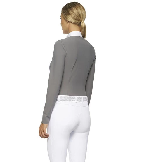 Cavalleria Toscana Poplin Bib Competition LS Polo 3 Cavalleria Toscana Poplin Bib Competition LS Polo - Image 3