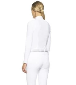 Cavalleria Toscana Poplin Bib Competition LS Polo 14 Cavalleria Toscana Poplin Bib Competition LS Polo -Equi Gear Shop poplin bib jersey comp polo LS white back POD256 JE022 0001 CT 31758.1655842573