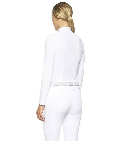 Cavalleria Toscana Poplin Bib Competition LS Polo 7 Cavalleria Toscana Poplin Bib Competition LS Polo - Image 7