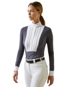 Ariat Luxe Show Shirt Long Sleeve -Equi Gear Shop pro luxe show shirt periscope front 10043395 ariat 39645.1676136480