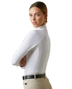 Ariat Luxe Show Shirt Long Sleeve -Equi Gear Shop pro luxe show shirt white side 10043396 ariat 46452.1676136274
