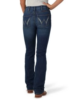 Wrangler Q-Baby Mid-Rise Shirley Jean -Equi Gear Shop q baby mid rise shirley darkwash back 112336744 wrangler 59403.1689701960