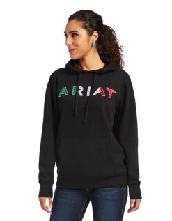 Ariat REAL Mexico Hoodie 7 Ariat REAL Mexico Hoodie -Equi Gear Shop real mexico hoodie black front 10038930 ariat 96043.1636499006