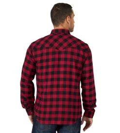 Men's Wrangler Retro Red Buffalo Plaid Shirt -Equi Gear Shop retro buffalo plaid ls red back 112318785 wrangler 92161.1663012402