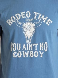 Rock & Roll Denim Men's Rodeo Time Tee 5 Rock & Roll Denim Men's Rodeo Time Tee -Equi Gear Shop rodeo time tee ss blue detail RRMT21RZM8 rock and roll 67375.1656267406