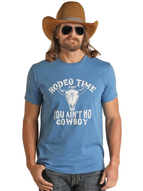 Rock & Roll Denim Men's Rodeo Time Tee 1 Rock & Roll Denim Men's Rodeo Time Tee