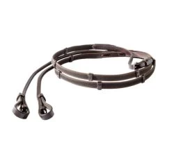 Kavalkade Rolled Rubberized Reins With Stops -Equi Gear Shop rolled rubberized reins stops brown 22312 kavalkade 22263.1680906174