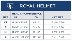 Tipperary Royal Equestrian Helmet -Equi Gear Shop royal helmet size chart 9500 tipperary 95208.1574814542