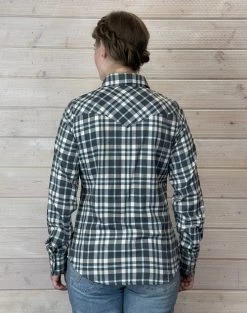 Kimes Ranch San Mateo Flannel Coolmax Shirt -Equi Gear Shop san mateo flannel coolmax ls pewter back F22 939283 kimes 62357.1668737110