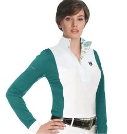Romfh Schuyler Show Shirt Long Sleeve -Equi Gear Shop schuyler LS show shirt waterfall romfh 77639.1653608541
