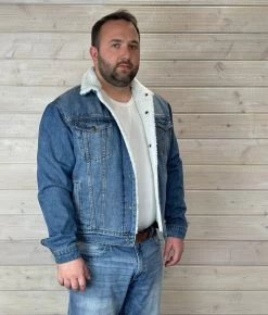 Men's Roper Sherpa Denim Jacket -Equi Gear Shop sherpa denim jacket side roper 08948.1669169981