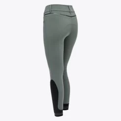 Cavalleria Toscana Silicone Logo Breeches Knee Grip -Equi Gear Shop silicone print ct breeches green back PAD175 JE010 5F00 cavalleria toscana 93195.1659818295