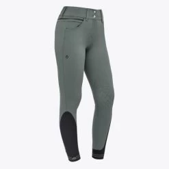 Cavalleria Toscana Silicone Logo Breeches Knee Grip -Equi Gear Shop silicone print ct breeches green side PAD175 JE010 5F00 cavalleria toscana 01197.1659818473