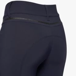 Cavalleria Toscana Silicone Logo Breeches Knee Grip -Equi Gear Shop silicone print ct breeches navy back detail PAD175 JE010 7E00 cavalleria toscana 75817.1659818423