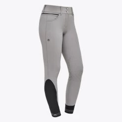 Cavalleria Toscana Silicone Logo Breeches Knee Grip -Equi Gear Shop silicone print ct breeches taupgrey side PAD175 JE010 8C00 cavalleria toscana 55462.1659819253