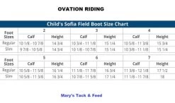 Ovation Child's Sofia Field Boot 5 Ovation Child's Sofia Field Boot -Equi Gear Shop size chart kids sofia nogrip field boot 471003 ovation 64876.1624655096